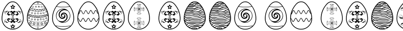 Easter eggs ST Regular font