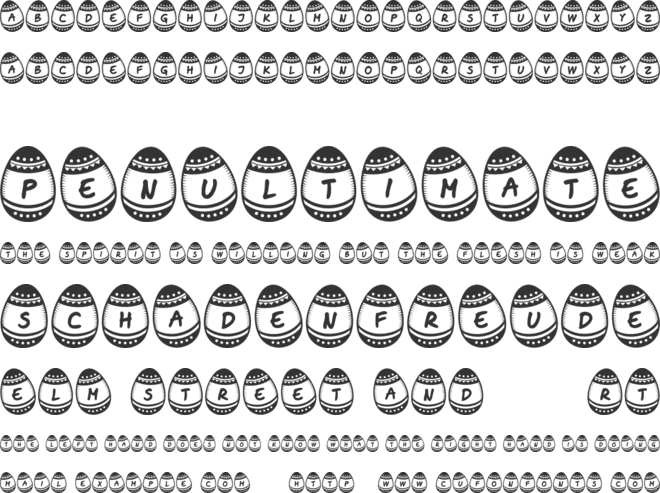 Easter Time font preview