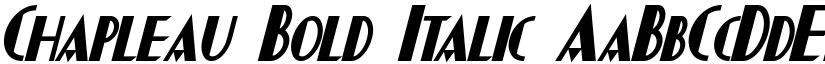 Chapleau Bold Italic font