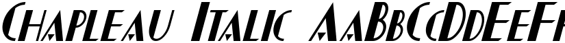 Chapleau Italic font