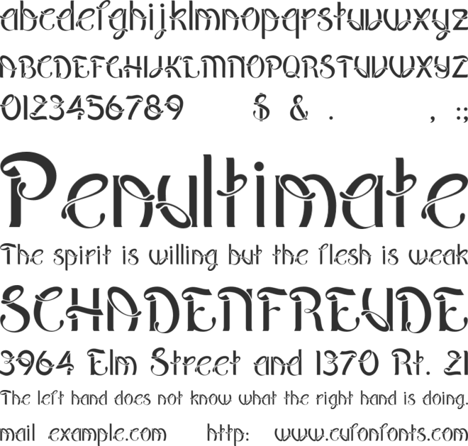 pepinot font preview