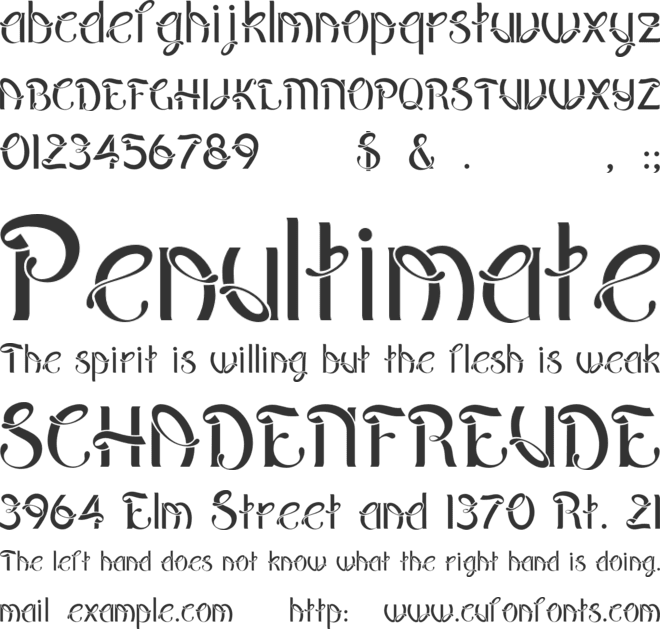 pepinot font preview