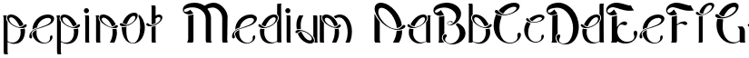 pepinot Medium font