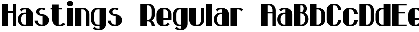 Hastings Regular font