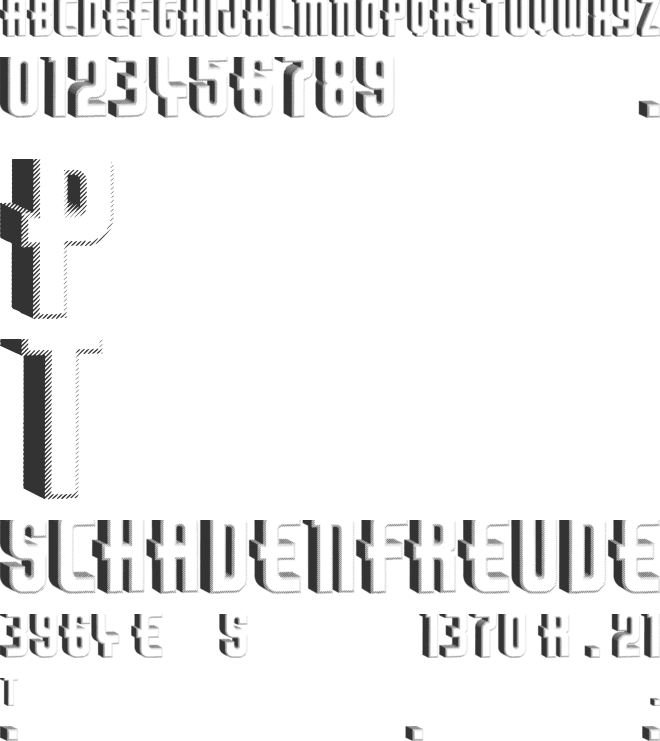 Thirties Relief font preview