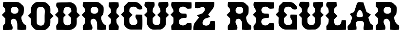 rodriguez Regular font