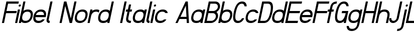 Fibel Nord Italic font