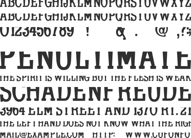 Koulouri font preview