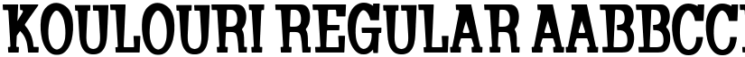 Koulouri font download