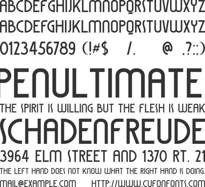 DK Coliseu font preview