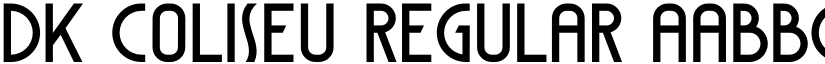 DK Coliseu Regular font