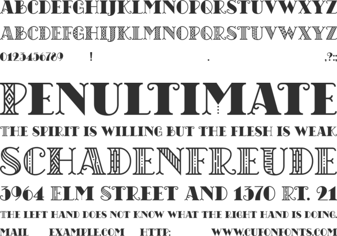 CHICAGO moonshine demo font preview