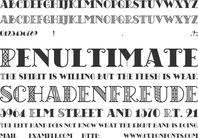 CHICAGO moonshine demo font preview