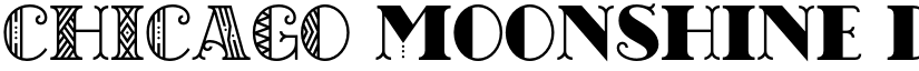 CHICAGO moonshine demo Regular font