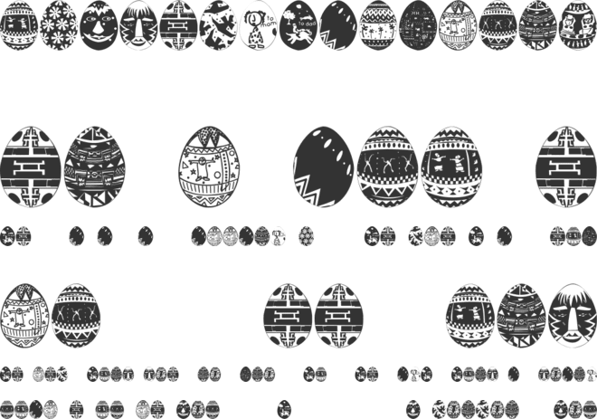 AfricanEggs font preview