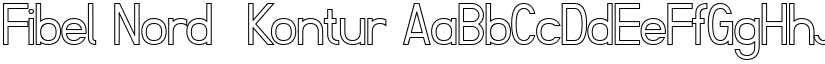 Fibel Nord  Kontur font