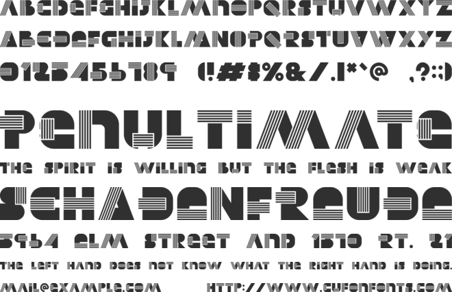 Alectro font preview