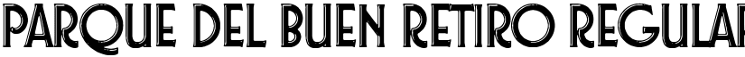 Parque del Buen Retiro Regular font