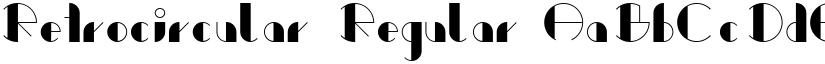 Retrocircular Regular font