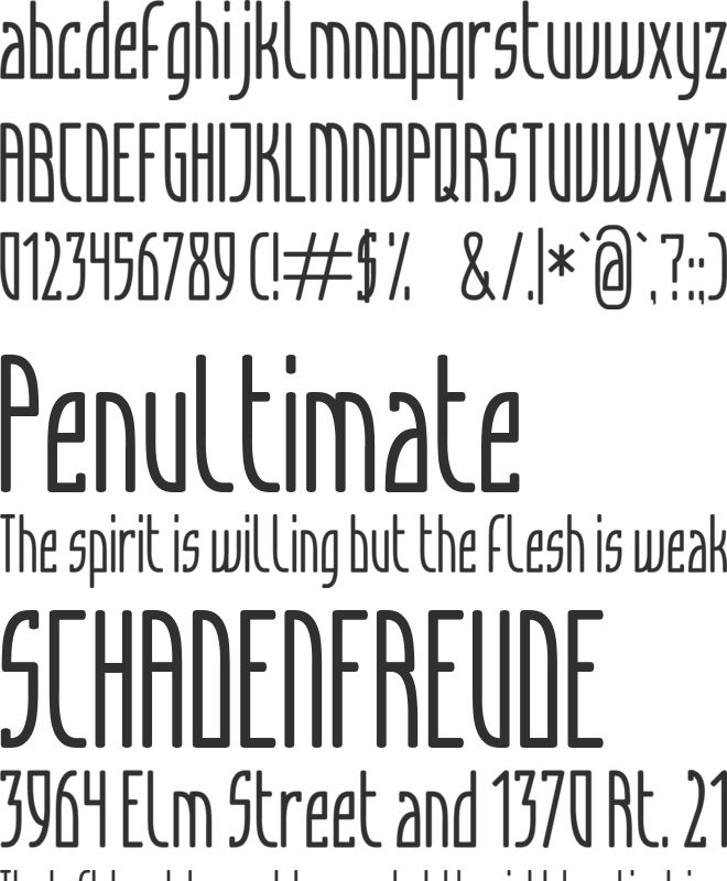 Articulate font preview