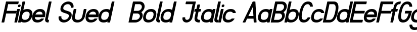 Fibel Sued  Bold Italic font