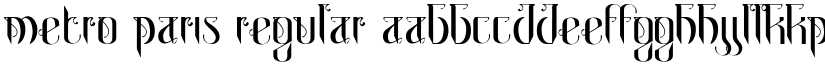 Metro Paris Regular font