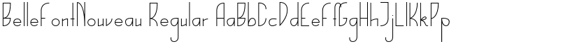 BelleFontNouveau Regular font