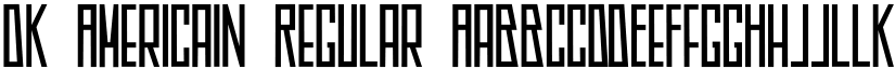 DK Americain Regular font