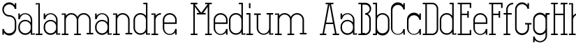 Salamandre Medium font