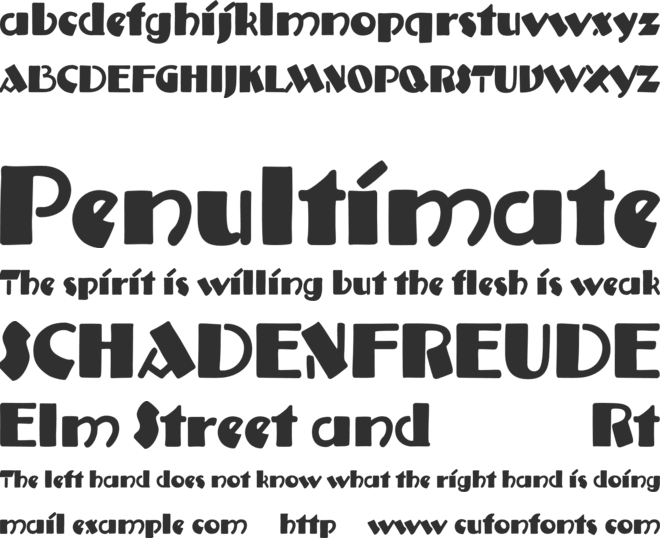 Anatole France iF font preview