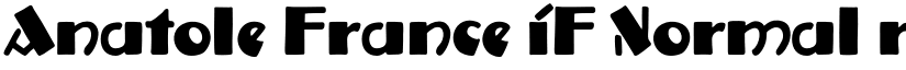 Anatole France iF Normal reduced font