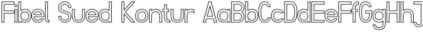 Fibel Sued Kontur font