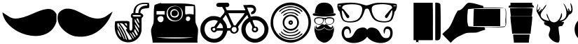 Hipster Icons Regular font