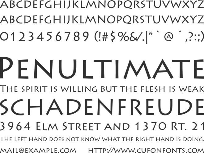 Lithos font preview