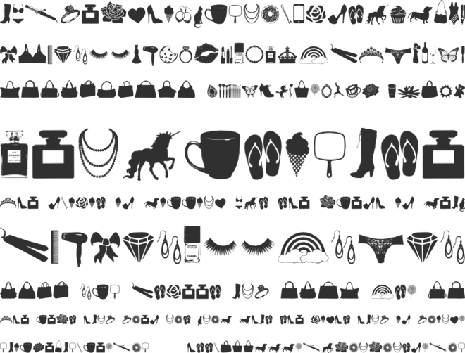 212 Girly Stuff font preview