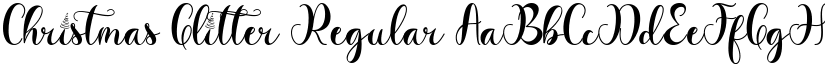 Christmas Glitter Regular font