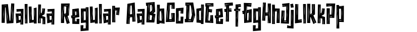 Naluka Regular font
