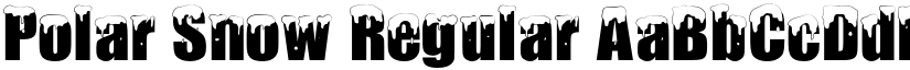 Polar Snow Regular font