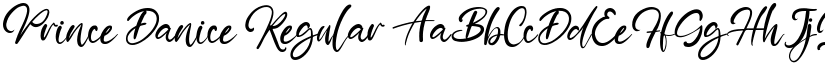 Prince Danice Regular font