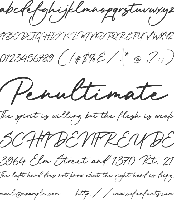 Balletica font preview