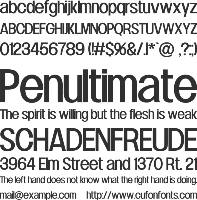 Lowball font preview