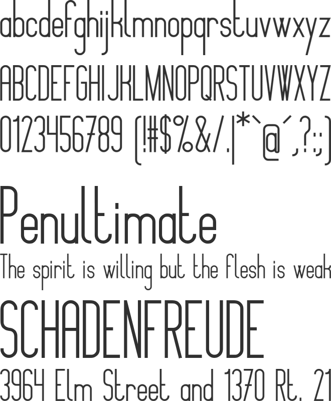 Montepetrum font preview