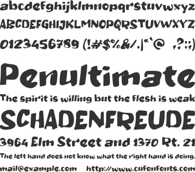 d Desakan font preview