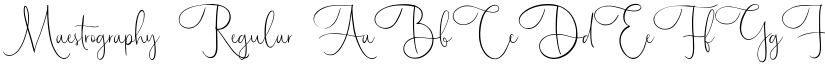 Maestrography Regular font