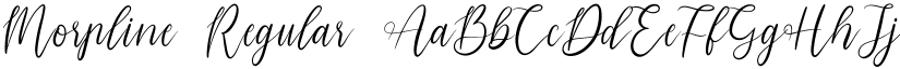 Morpline Regular font