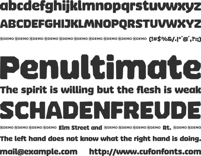 Safety Goggles font preview