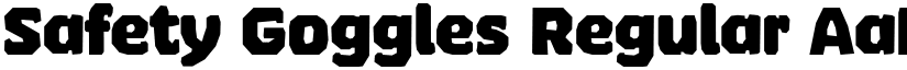Safety Goggles Regular font