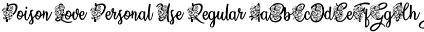 Poison Love Personal Use Regular font
