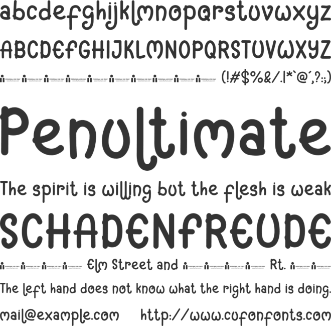 Violetdays font preview