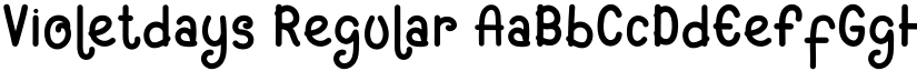 Violetdays Regular font